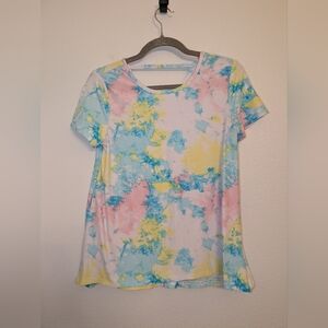Wonder Nation Pastel Tie-Dye Short Sleeve Tee Size XL
